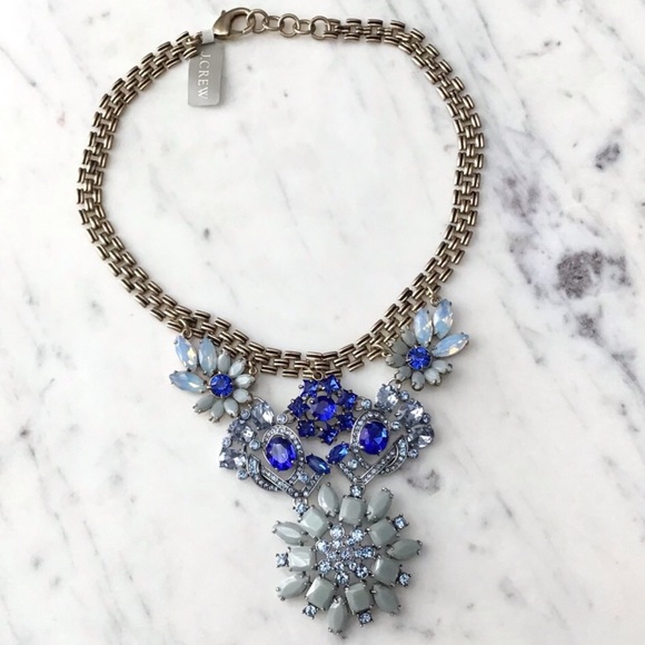 Gorgeous Statement Necklace Crystals Gemstones RARE NWT - Picture 2 of 16